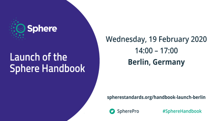Sphere Handbook Launch – Berlin, Germany
