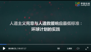 人道主义宪章与人道救援响应最低标准：环球计划的实践
