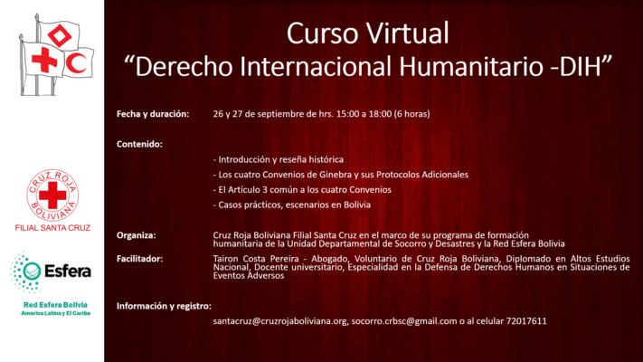 Curso Virtual – Derecho Internacional Humanitario (DIH), sep 2020