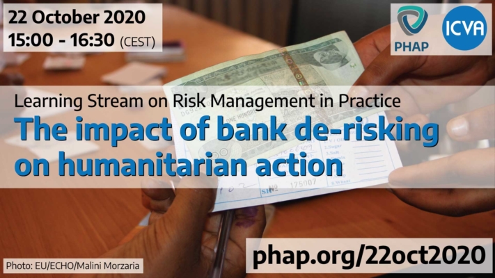 The impact of bank de-risking on humanitarian action, Online, 22 Oct 2020