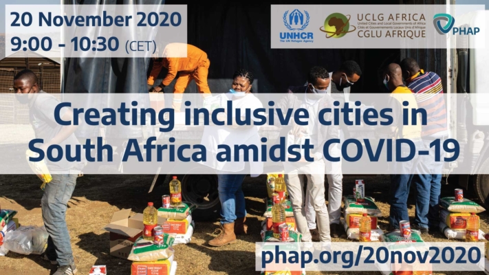 Creating inclusive cities in South Africa amidst COVID-19, Online, 20 Nov 2020
