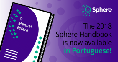 Sphere Portuguese Handbook Launch, Maputo, Mozambique and online, Oct 2021