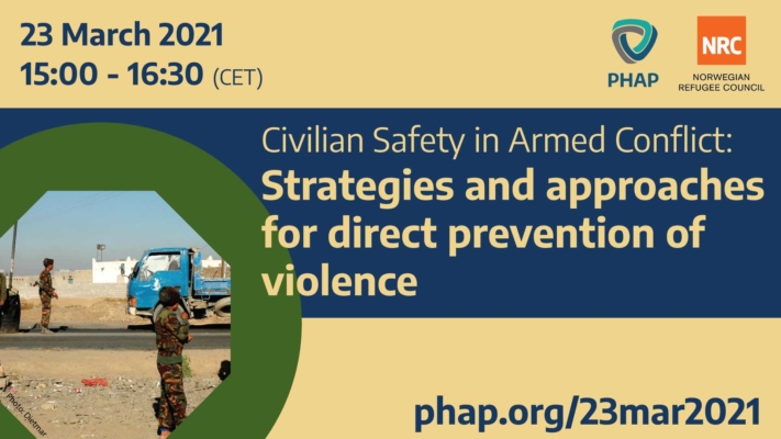 Civilian Safety in Armed Conflict, Webinar, Mar 2021