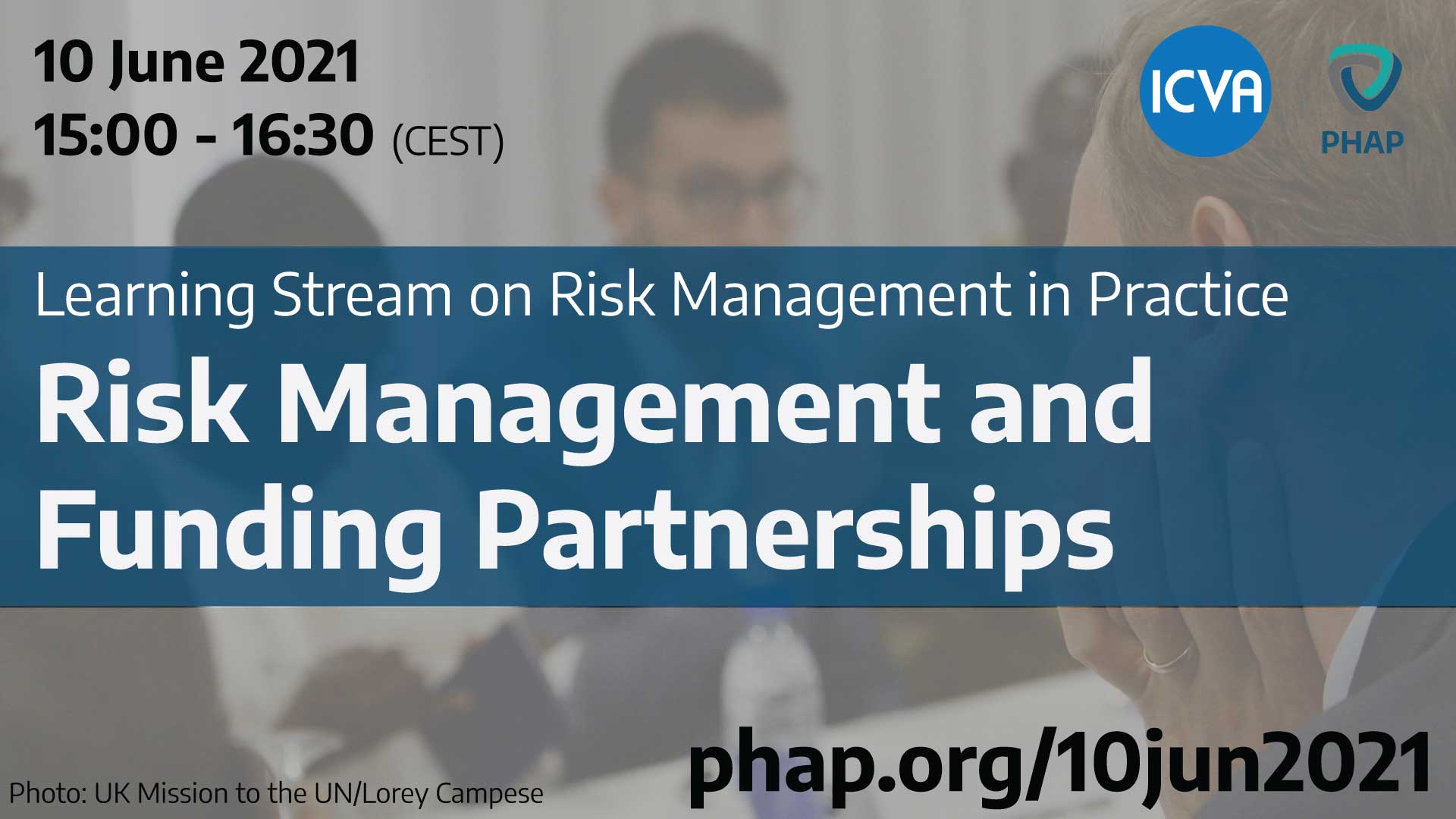 Risk Management and Funding Partnerships, webinar, 10 June 2021