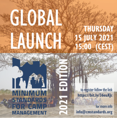 Global launch of the Minimum Standards for Camp Management handbook, online, 15 Jul 2021