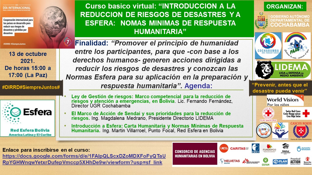 Curso Introduccion a la RRD y a Esfera, online, 13 October 2021
