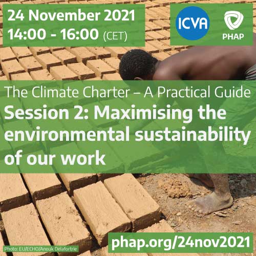 The Climate Charter – Maximising the environmental sustainability of our work, Online, Switzerland, 24 Nov 2021