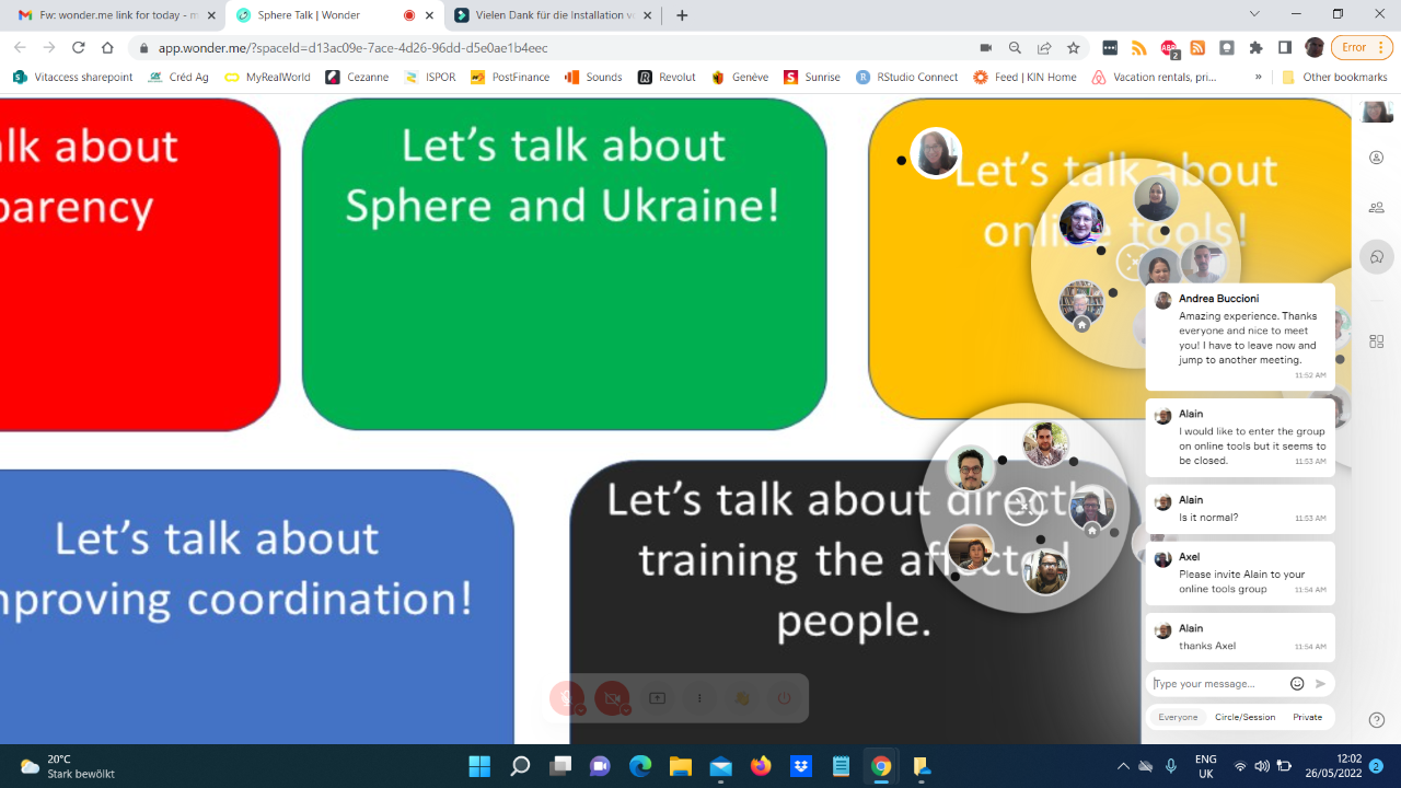 Sphere ‘Open Space’, online, 26 May 2022