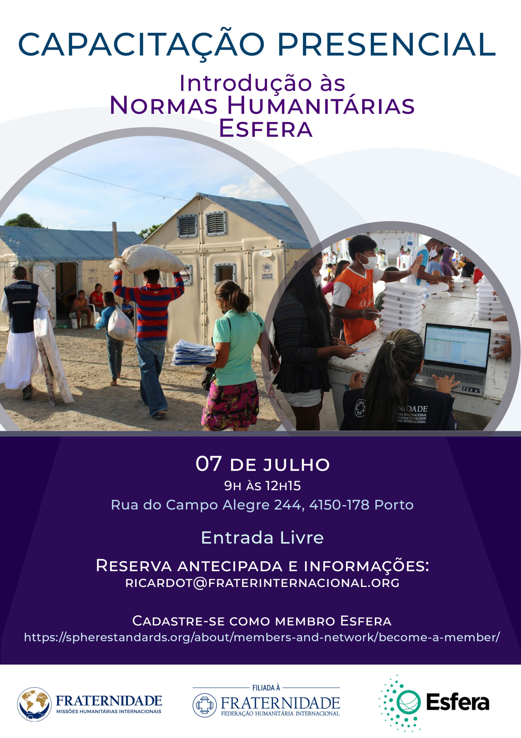 Introduction to the Sphere Humanitarian Standards, Porto, Portugal, 7 July 2022