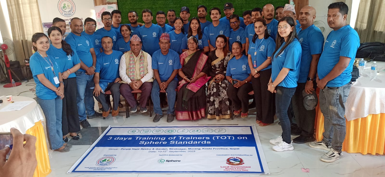 ToT on Sphere Standards, 10-12 September 2023, Koshi, Nepal
