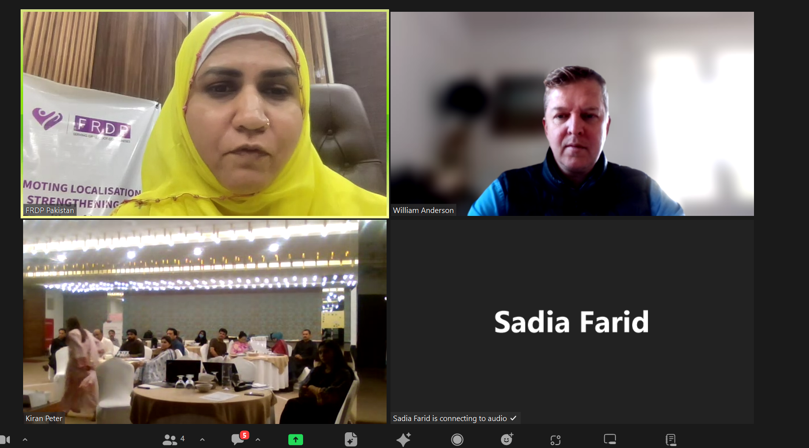 Sphere presentation, online, Islamabad, Pakistan, 10 October 2023