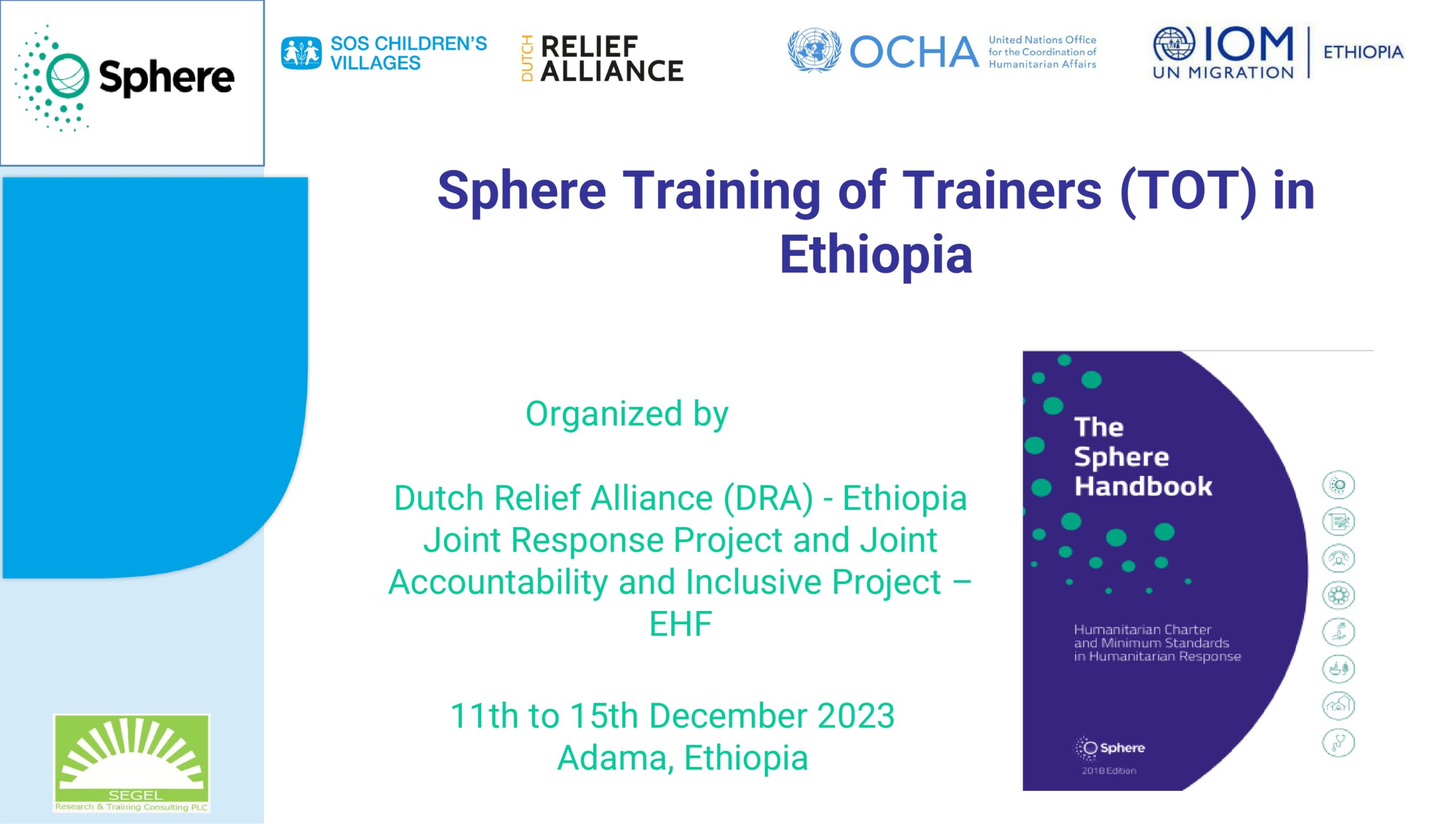 A Sphere Training of Trainers (ToT), Ethiopia, 11-15 December 2023