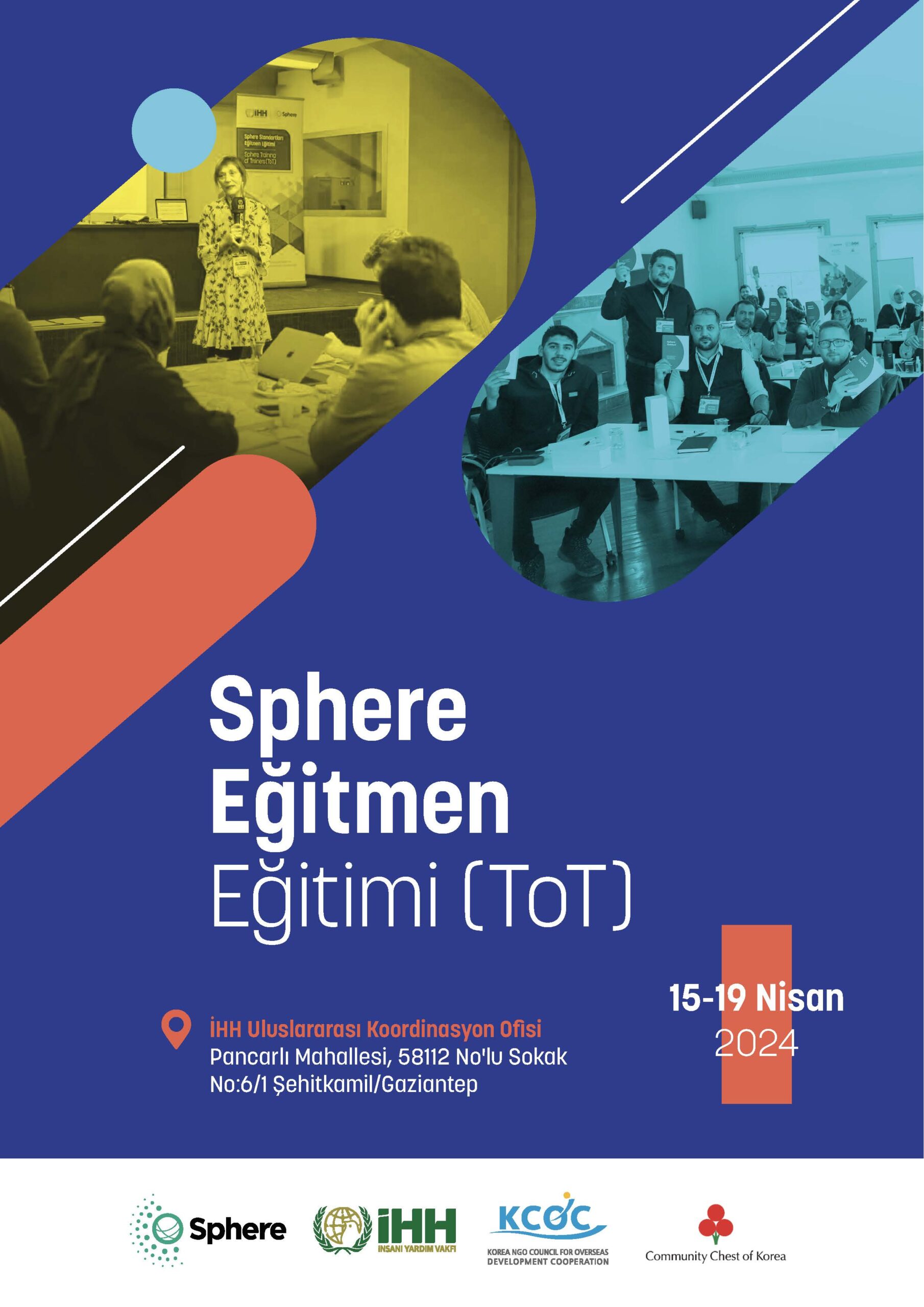 Sphere Training of Trainers, Gazientep, Turkey 15-19 April 2024