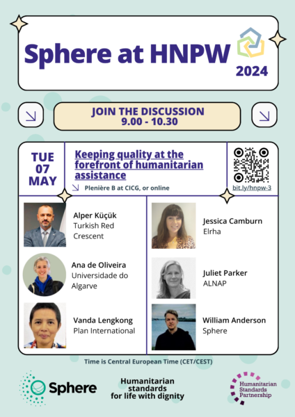 Keeping quality at the forefront of humanitarian assistance, Geneva HNPW in-person and online, 7 May 2024
