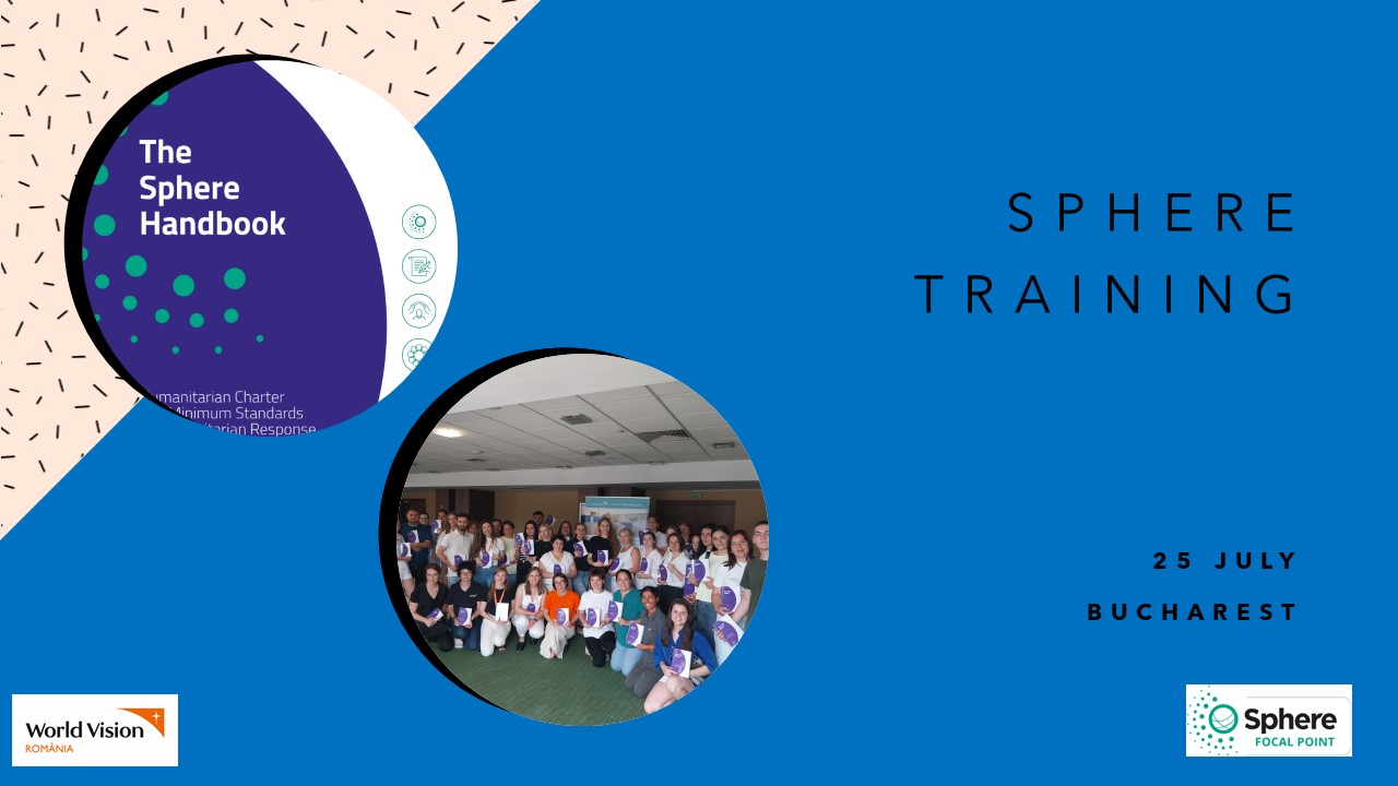 Sphere Handbook Training, Romania, Bucharest, in-person and online, 25 July 2024