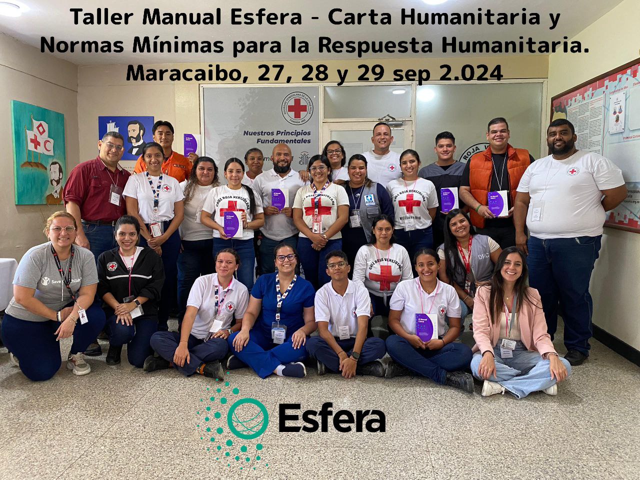 Taller Esfera y Normas Mínimas de ayuda Humanitaria, Zulia, Venezuela, 26-28 September 2024