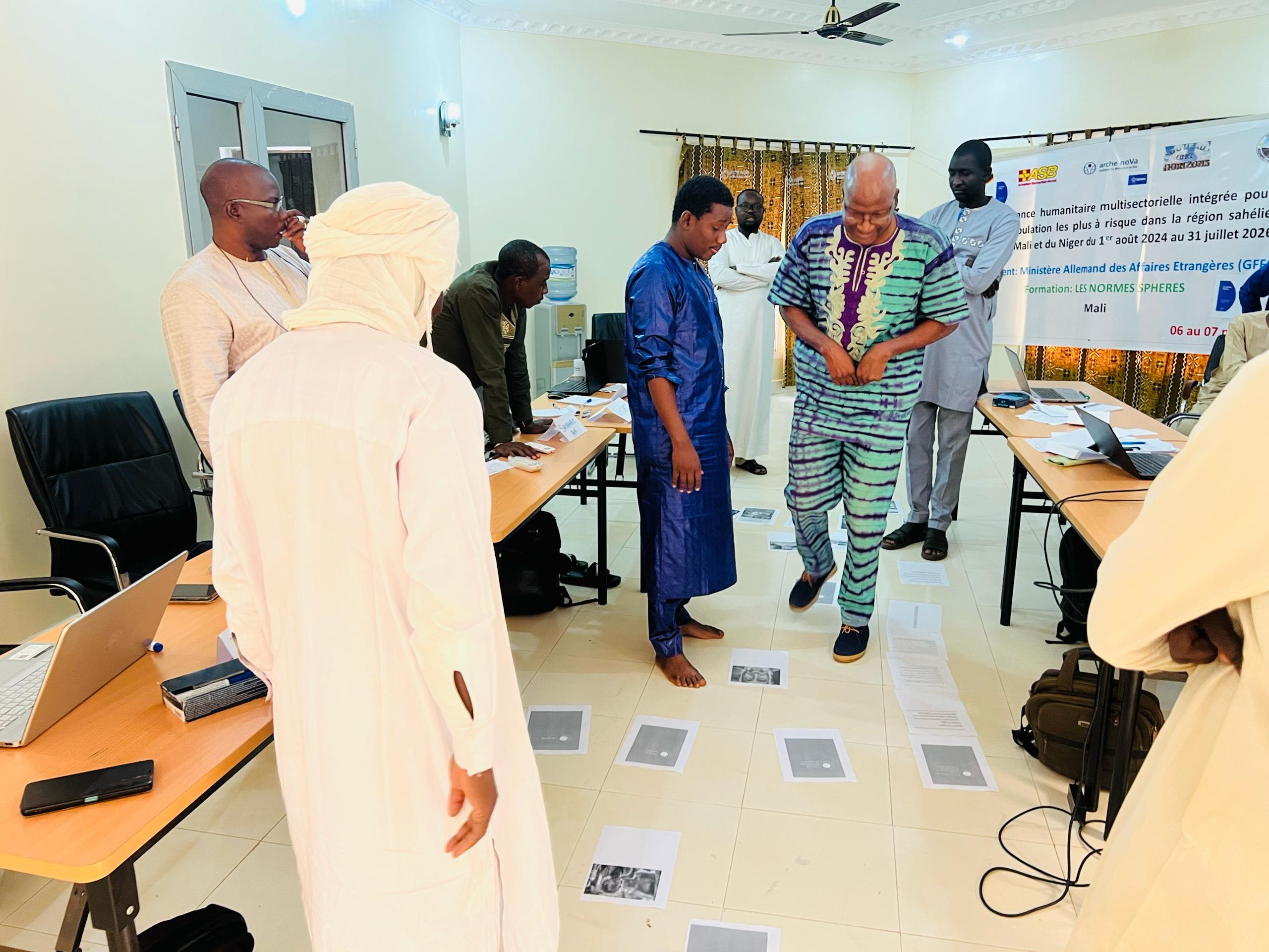 Training of arche noVa and Nouveaux Horizons staffs (Mali) on Sphere