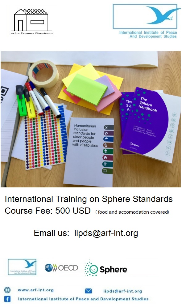 International Training on Sphere Standards, 24-25 April, 2025, Bangkok Thailand