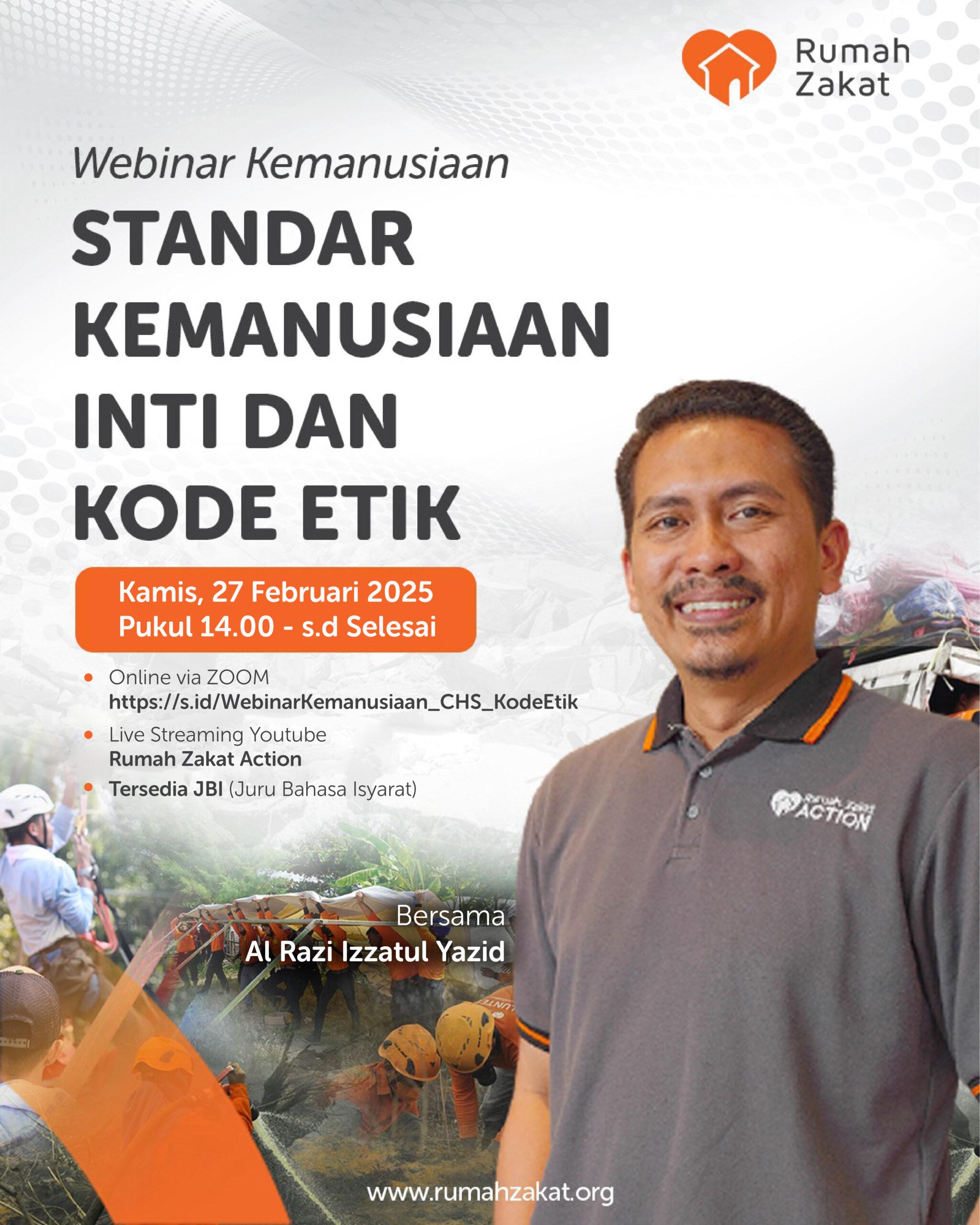 Webinar Kemanusiaan – Standar Kemanusiaan Inti dan Kode Etik, online, Indonesia, 27 February 2025