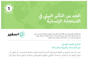 الحد من التأثير البيئي في الاستجابة الإنسانية