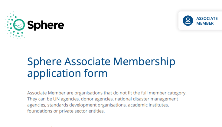 Application form: ASSOCIATE MEMBERS