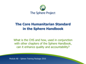 Sphere training module on the CHS