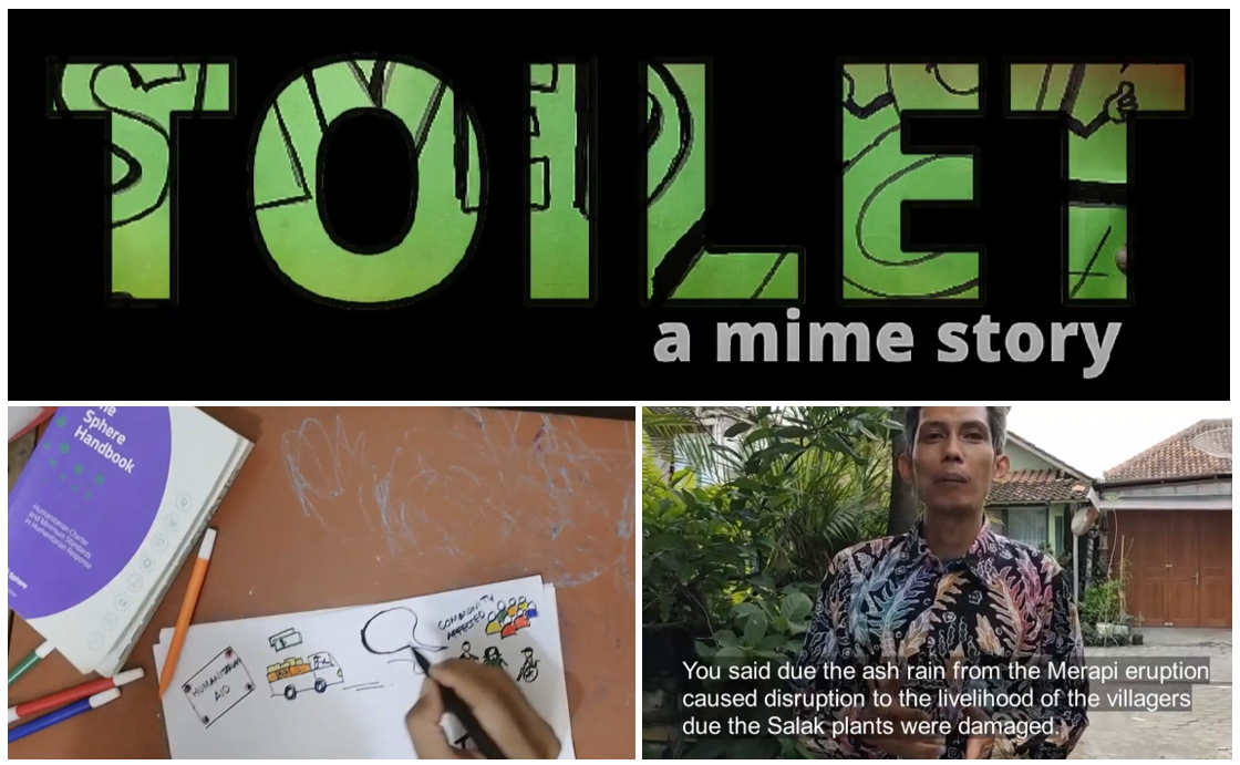 Collage de imágenes de los vídeos breves de MOOC de Mas Anang