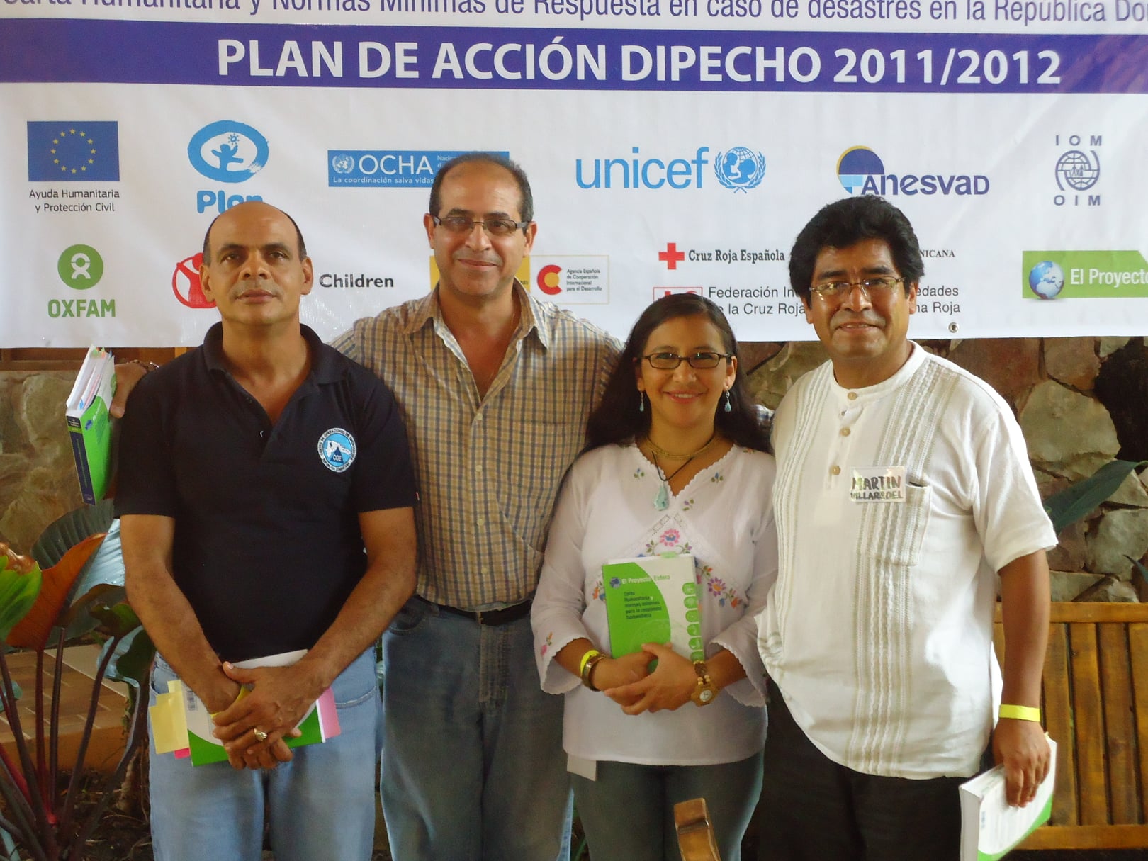El equipo de capacitación para la CPC en la República Dominicana en 2012